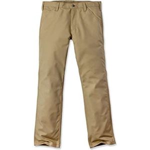 Carhartt Rugged Flex Relaxed Fit werkbroek van zeildoek, professionele serie herenbroek (1 stuk), Donkere Khaki