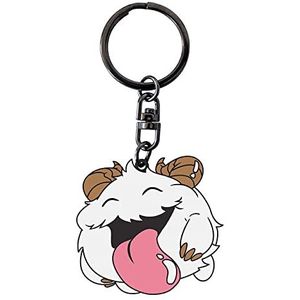 ABYstyle League Of Legends Poro Unisex Standaard sleutelhanger van zinklegering, meerkleurig, Taglia Unica, sterren en strepen, Meerkleurig, Sterren en strepen