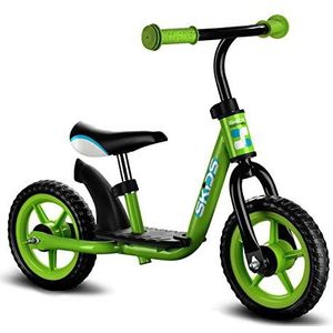 Skids Control Loopfiets - Loopfiets - Jongens en Meisjes - Groen;Zwart - 10 Inch