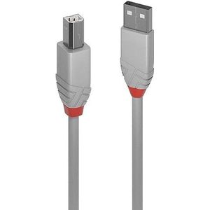 PRENDELUZ Câble USB 2.0 gris de type A vers type B mâle à mâle 480 Mbit/s pour scanners, imprimantes, disques durs, etc