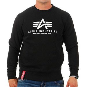 ALPHA INDUSTRIES Basic Sweater heren pullover, zwart (black 03), XL