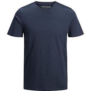 JACK & JONES T-shirt voor heren, biologisch katoen, uniseks, Blauw (Navy Blazer Detail: Slim), XL