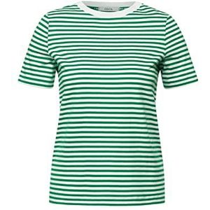 Cecil T-shirt met strepen voor dames, cheeky green
