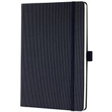 SIGEL CO121 Premium notitieboek met kleine ruitjes, A5, hardcover, zwart - Conceptum
