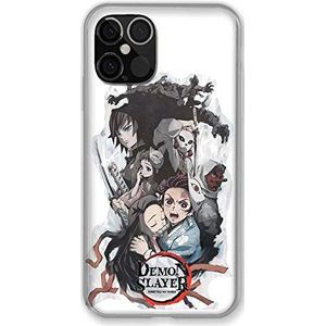 iPhone 12/12 Pro Manga Demon Slayer hoesje wit