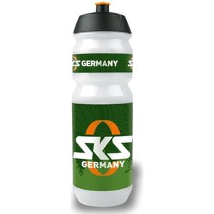 SKS GERMANY Biologische fles 750 ml (milieuvriendelijk suikerriet, voor alle gangbare flessenhouders, 100% recyclebaar, lekvrij, BPA-vrij, afneembaar deksel)