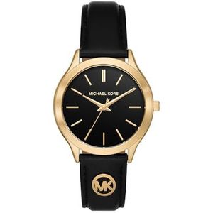 Michael Kors Runway Dameshorloge, kwartsuurwerk met bandje van roestvrij staal, keramiek of leer