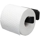 Tiger Tess - Wc rolhouder zonder klep - Toiletrolhouder zelfklevend - Zwart