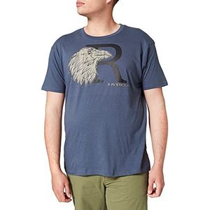 cotton division T-shirt voor heren, Blauw