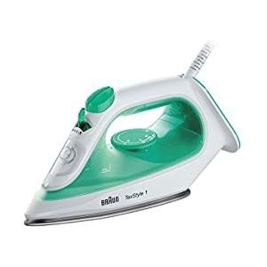 Braun TexStyle 1 SI 1040 GR Stoomstrijkijzer Keramische Strijkzool - Strijkijzer - Groen - Wit