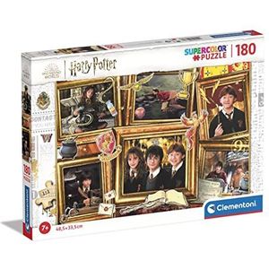 Clementoni - Harry Potter Supercolor Potter-29781, 180 stukjes voor kinderen 7 jaar, puzzel cartoons – gemaakt in Italië, meerkleurig
