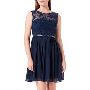 Laona dames feestjurk, blauw (Stormy Blue 7011)