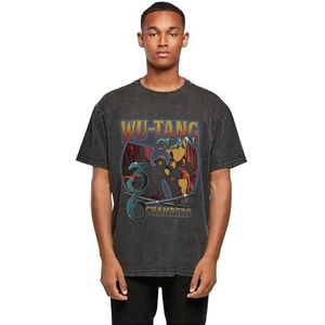 Mister Tee Upscale T-shirt unisexe Wu Tang 36 Chambers Acid was Oversize Tee avec imprimé, coupe surdimensionnée, en coton, Noir, S