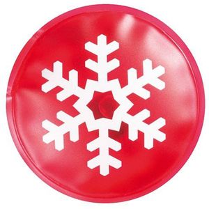 eBuyGB Handwarmer van gel, herbruikbaar, sneeuwvlok rood