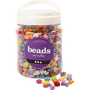 Creativ Perles en plastique Couleurs assorties 10 mm Trou 3 mm 500 g (Import Royaume Uni)