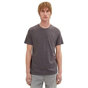TOM TAILOR Uomini T-shirt 1037269, 11086 - Dark Grey Melange, M