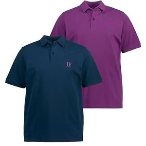 JP 1880 Poloshirt Piqué 1/2 T-shirt, donkertaupe, XXXXXXXXL heren, donkergrijs, 8XL, 2 stuks, donkertaupe.