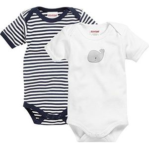 Schnizler Uniseks kinderbody, blauw (Navy/White 171)