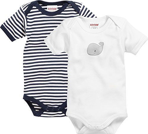 Playshoes Romper Walvis Korte Mouw Navy/wit 2 Stuks Mt 62/68