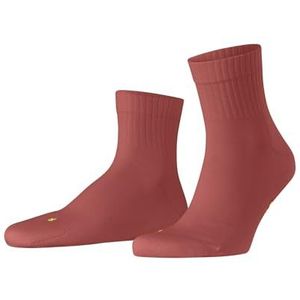 FALKE Unisex Run sokken sneldrogend ademend katoen functioneel garen zolen fijne mix effen fantasie ideaal met casual sportieve sneakers 1 paar, Rood (Lobster 8862) - geribbelde schacht