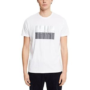 Esprit T-shirt voor heren, 100/wit, XL, 100 / wit