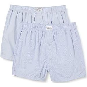 Levi's Geweven boxershorts voor heren (2 stuks), Lichtblauw