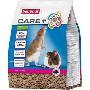 BEAPHAR – CARE+ – Super Premium geëxtrudeerde voeding voor ratten – groene thee-extract – dierlijke eiwitten – hoge verteerbaarheid – draagt bij aan natuurlijke tandslijtage – zonder toegevoegde
