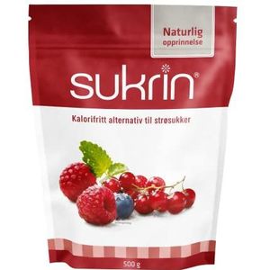 Sukrin Pure suikervervanger erythritol, natuurlijk alternatief voor calorievrije suiker, 500 g