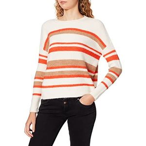 Gerry Weber Edition Sweater dames, ecru/wit/rood/oranje, 36, ecru/wit/rood/oranje