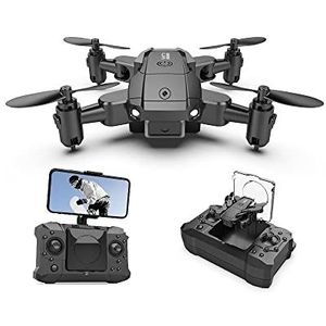 LUXWALLET SkyX Mini Drone - VGA-camera - 10,8 km/u - 150 meter afstand - draagtas + 2 batterijen - zwart