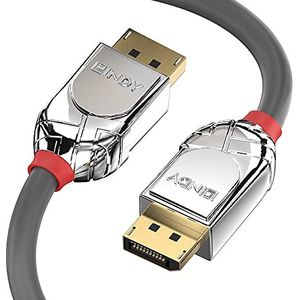 LINDY Cromo® DisplayPort-kabel, 2 m, antraciet