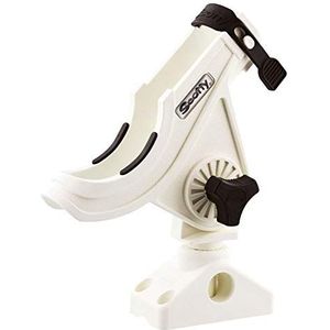 SCOTTY BAITCASTER/SPINNING ROD HOLDER WHITE W/ 241 MOUNT