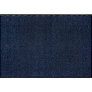 andiamo Easy deurmat voor binnen en buiten - metergoed met rubberen rand (blauw, 120 x 500 cm)