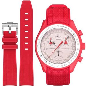 Stanchev Reserve-horlogeband voor Omega X Swatch MoonSwatch / Rolex horloge / Seiko horloge 20 mm siliconen Omega X Swatch Moonswatch Speedmaster