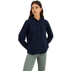 Trendyol Hoodie Uni Standard trainingspak, marineblauw, S dames, marineblauw, S, Navy Blauw