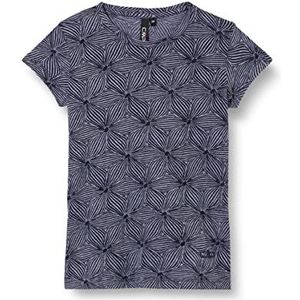 CMP T-shirt met bloemenprint, 60% katoen, voor meisjes en meisjes, Blauw