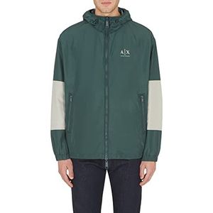 Armani Exchange Omkeerbaar en duurzaam gerecycled nylon herenjas, Groen G/Lon.Fog/G.GA