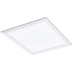 EGLO Salobrena 1 Led-plafondlamp, 1 lichtpunt, materiaal: aluminium en kunststof, kleur: wit, L: 30 x 30 cm, neutraal wit