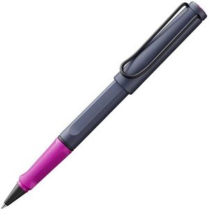 Lamy Safari Pink Cliff rollerbalpen, tijdloze klassieke pen met ergonomische handgreep en lijnbreedte M, robuuste ASA kunststof behuizing, met vulling M 63 in zwart