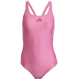 adidas Maillot de bain femme 3 bandes dos C 32, Pulse Magenta/Better Scarlet, 14