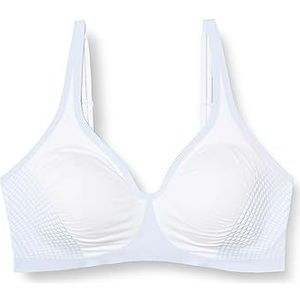 Sloggi Body Adapt Bra T-shirt met gevoerde beha, wit, S, Combinatie van wit licht.