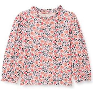 Noppies Girls Tee Prien Long Sleeve All Over Print T-shirt voor meisjes, Pristine - N021