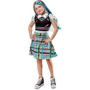 Rubies Frankie Stien Classic kostuum voor meisjes, maat L, jurk en clip, officieel Monster High voor carnaval, Kerstmis, verjaardag, feest, Halloween.