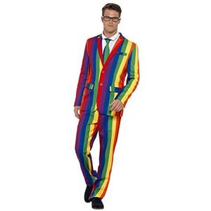 Smiffys Over The Rainbow kostuum met jas, broek en stropdas