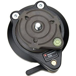 Manfrotto 438 Ball Camera Leveller 3/8 zwart statief - statief (5 cm, zwart, aluminium, 650 g)