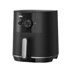 Braun MultiFry 3 HF3000IBK, luchtfriteuse met 4,3 l capaciteit, temperatuurregeling 80-200°, RealAir-technologie, 60 inch timer, 1500 W, mat zwart