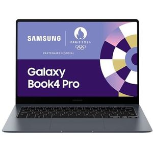 Samsung Galaxy Book4 Pro Laptop 14 inch, Intel Evo Edition - Intel Core Ultra 5, 125H 16 GB RAM 512 GB SSD Intel ARC Graphics, antracietgrijs, toetsenbord AZERTY FR