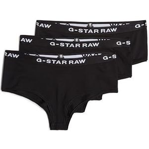 G-STAR RAW Lot de 3 culottes hipster pour femme, Noir (Black/Black/Black D24081-d516-4248), L