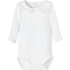 Name It Nbfjalja Ls Body Body Baby Meisjes, Briljant wit