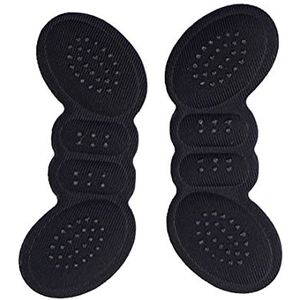 Joysong Dikke badstof hak met beschermsticker in vlindervorm voor voetverzorging, heren, zwart, 6 mm